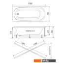 Ванны Triton Дина 170x75 (с каркасом)