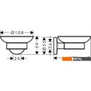 Аксессуары для ванной и туалета Hansgrohe Logis UA 41715000 (хром)