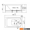 Ванны 1AcReal Gamma 130x70 (с ножками)