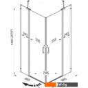 Душевые кабины Triton Тау-Блэк 90x90 (черный, с поддоном)