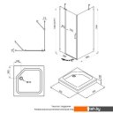 Душевые кабины Triton Йота Блэк 90х90 (прозрачное стекло)