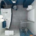 Душевые кабины Triton Терра Хром А1 90х90 (прозрачное стекло)