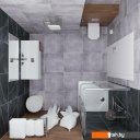 Душевые кабины Triton Вента Хром А1 90х90 (прозрачное стекло)