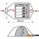 Палатки Tramp Lite Camp 4 (песочный)