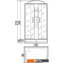 Душевые кабины River Dunay 120/80/26 MT L