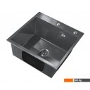 Кухонные мойки Ulgran Steel 50x45 (черная брашированная сталь)