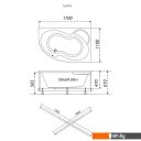 Ванны Triton Мари 170х110 левая (с каркасом)