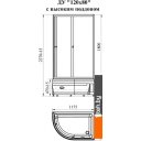 Душевые кабины Radomir 120x80 L 1-03-1-1-0-0090 (прозрачное стекло)