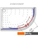 Душевые кабины Radomir 120x80 L 1-03-1-1-0-0090 (прозрачное стекло)
