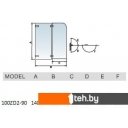 Шторки и карнизы для ванн и поддонов WeltWasser WW100 100ZD2-90