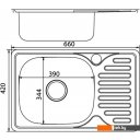 Кухонные мойки Mixline 536115 (левая, полированная, 0.8 мм)