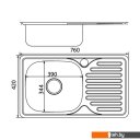 Кухонные мойки Mixline 530530 (правая, полированная, 0.6 мм)