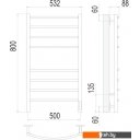Полотенцесушители TERMINUS Классик П8 500x800 КС 9003 бп электро (белый)
