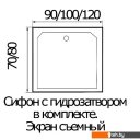 Душевые поддоны River Wemor 100/80/24 S