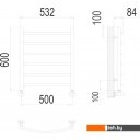 Полотенцесушители TERMINUS Классик П6 500x600 нп (хром)