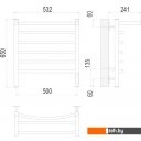 Полотенцесушители TERMINUS Классик П6 500x650 с полкой бп электро (хром) Полотенцесушители TERMINUS Классик П6 500x650 с полкой бп электро (хром)