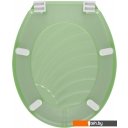 Сиденья и крышки для унитазов и биде Мультидом СЗ72-93 (ракушка, зеленый)