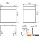 Аккумуляторы для ИБП Delta HR 12-21W (12В/5 А·ч)