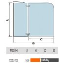 Шторки и карнизы для ванн и поддонов WeltWasser WW 100D2-100