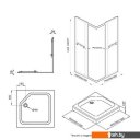 Душевые кабины Triton Вента Блэк А1 90х90 (прозрачное стекло)