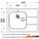 Кухонные мойки Ukinox Иннова IND800.600-6C 0L