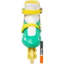 Роликовые коньки Ricos Kudo PW-128 L (р. 39-42, бирюзовый/желтый)