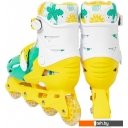 Роликовые коньки Ricos Kudo PW-128 S (р. 31-34, бирюзовый/желтый)