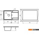 Кухонные мойки Granula 7804 (графит)