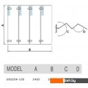 Шторки и карнизы для ванн и поддонов WeltWasser WW 100ZD4-100