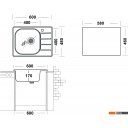 Кухонные мойки Ukinox Гранд GRM600.480-GT6K 1R (с сифоном S701)