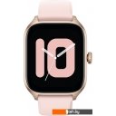Умные часы и браслеты Amazfit GTS 4 (золотистый, с розовым ремешком из фторэластомера)