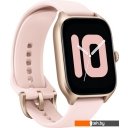 Умные часы и браслеты Amazfit GTS 4 (золотистый, с розовым ремешком из фторэластомера)