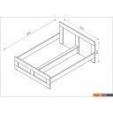 Кровати Mio Tesoro Сириус 180x200 2.02.04.210.3 (дуб сонома)