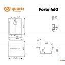 Кухонные мойки Ulgran Quartz Forte 460-04 (платина)