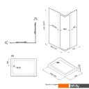 Душевые кабины Triton Вента Блэк А1 120х80 (прозрачное стекло)