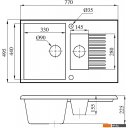 Кухонные мойки БелЭворс Forma L (черный, без сифона)