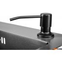 Кухонные мойки Saniteco 6050 Nano (с сифоном, дозатором и коландером)
