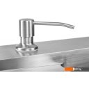 Кухонные мойки Saniteco 6550-R (с сифоном, дозатором и коландером)