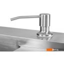 Кухонные мойки Saniteco 6550-L (с сифоном, дозатором и коландером)