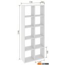 Полки, стеллажи, системы хранения Кортекс-мебель Дельта-10 км.02539 71x175 (белый)