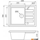 Кухонные мойки БелЭворс Vega (темно-бежевый)