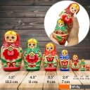 Развивающие игрушки Брестская Фабрика Сувениров Набор традиционных матрешек с дизайном первых изготовленных на фабрике (набор 7 шт)