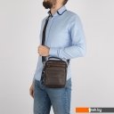 Женские и мужские сумки Poshete 253-6592-2-BRW (коричневый)
