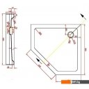 Душевые поддоны Adema Р39 90x90