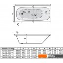 Ванны Alba Spa Sevilla 180x80