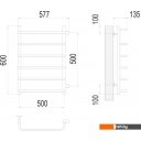 Полотенцесушители TERMINUS Стандарт П6 500x600 бп (хром)