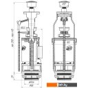 Комплектующие для унитазов, писсуаров, биде Ани Пласт WC7050