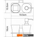Аксессуары для ванной и туалета Wasserkraft Leine K-5089