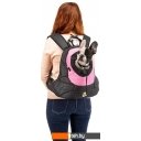 Сумки, переноски для животных Ferplast Kangoo L 85748316 (черный/розовый)