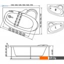 Ванны Bonito Home Maya 170x110R (с ножками)